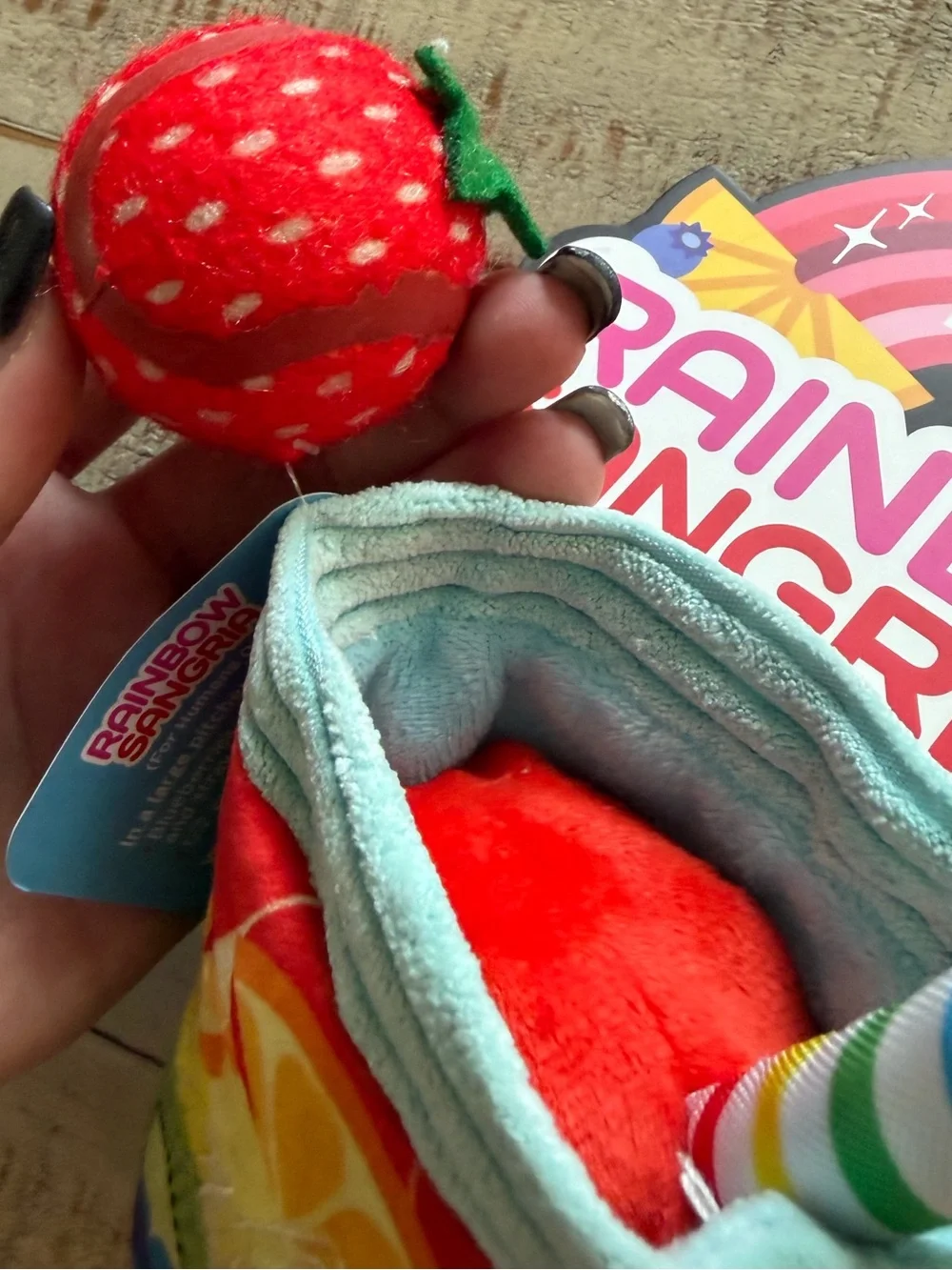 BarkBox Rainbow Sangrrria Dog Toy